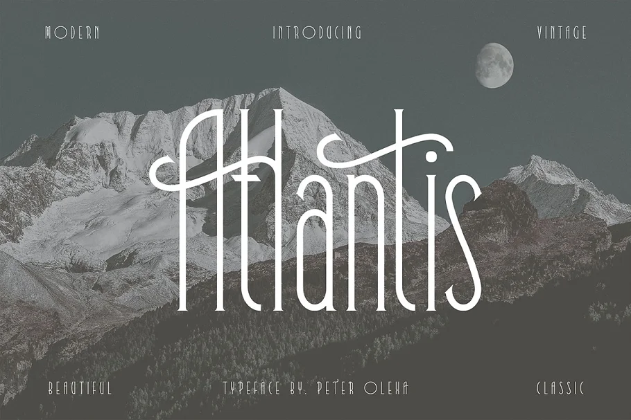 Atlantis Serif Condensed Font