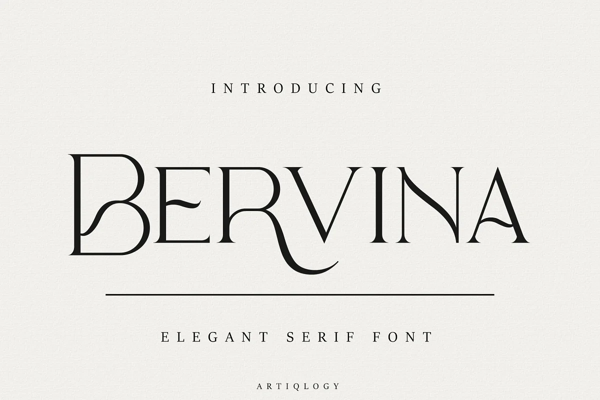 Bervina Elegant Serif Font