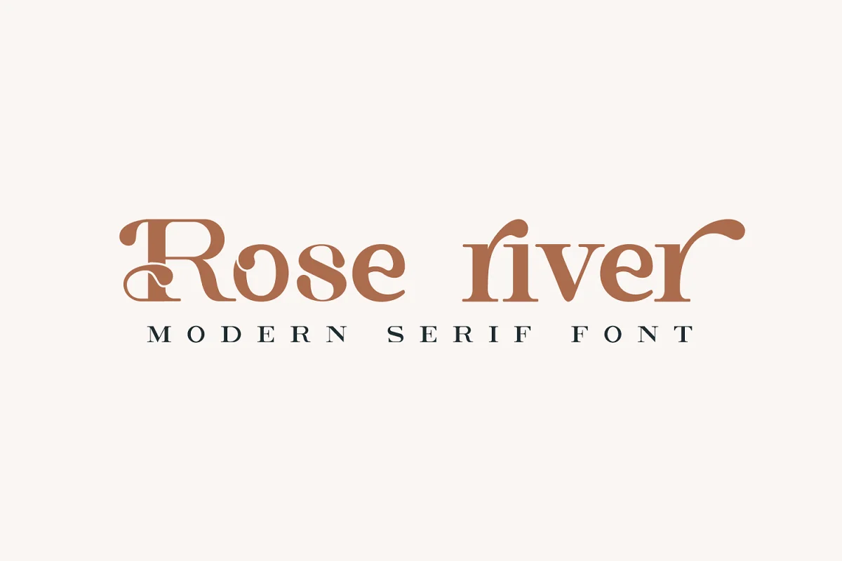 Rose River Modern Serif Font