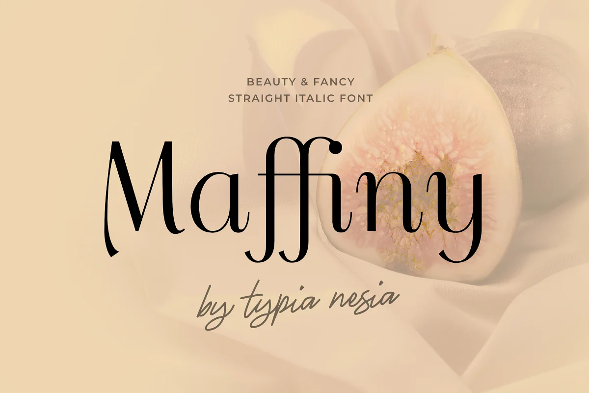 Maffiny Straight Italic Font