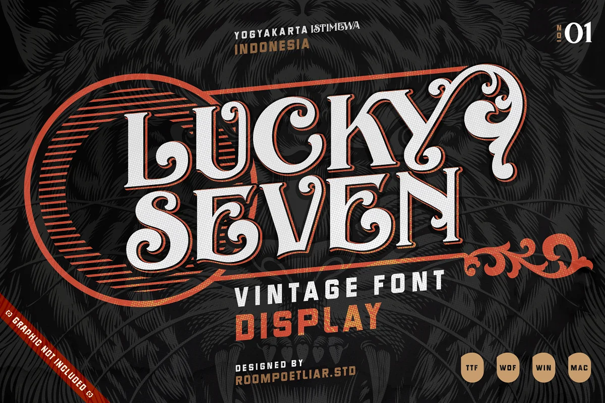 Lucky Seven Vintage Font