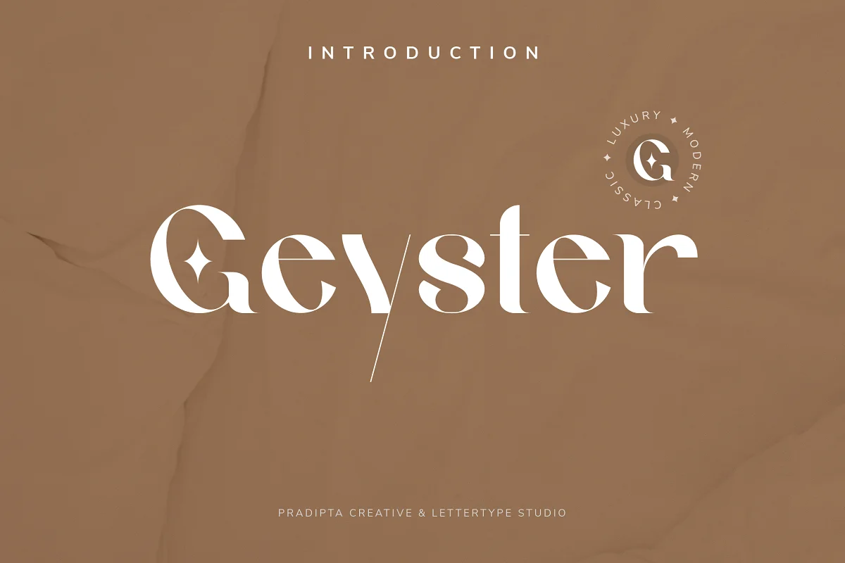 Geyster Modern Vintage Font