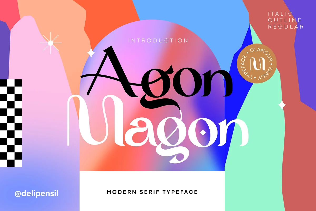 Magon Modern Serif Typeface Font