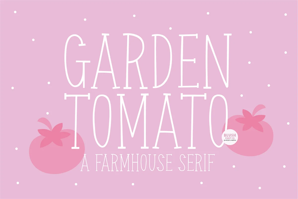 Garden Tomato Farmhouse Serif Font