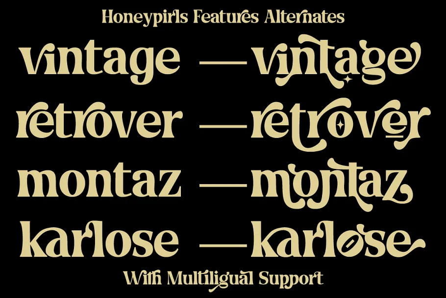 honeypirls font 04 - Post