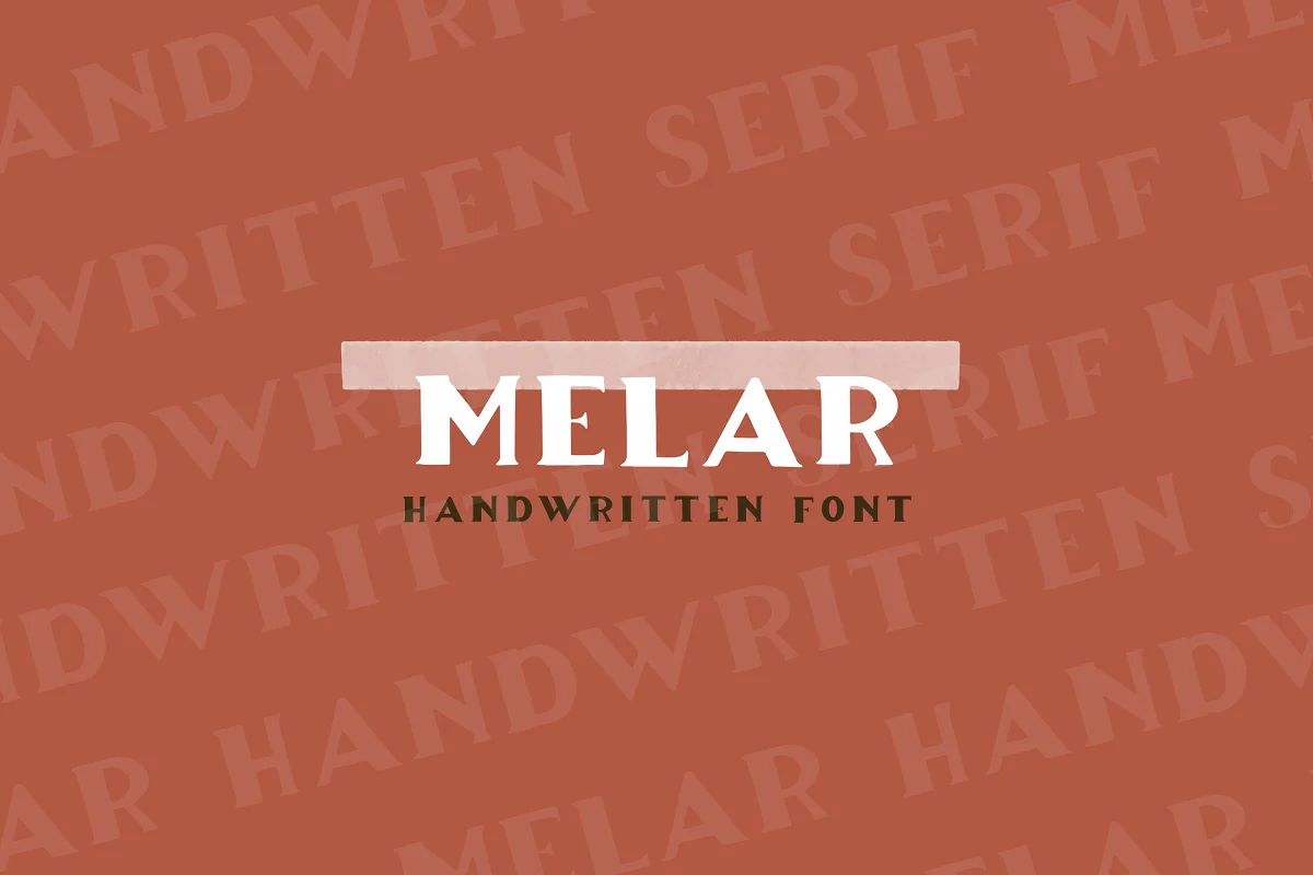 Melar A Hand Drawn Serif Font