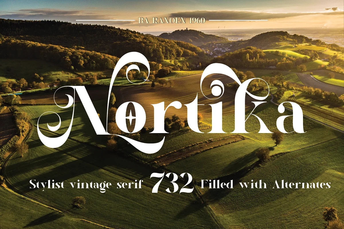 Nortika Serif Vintage Display Font