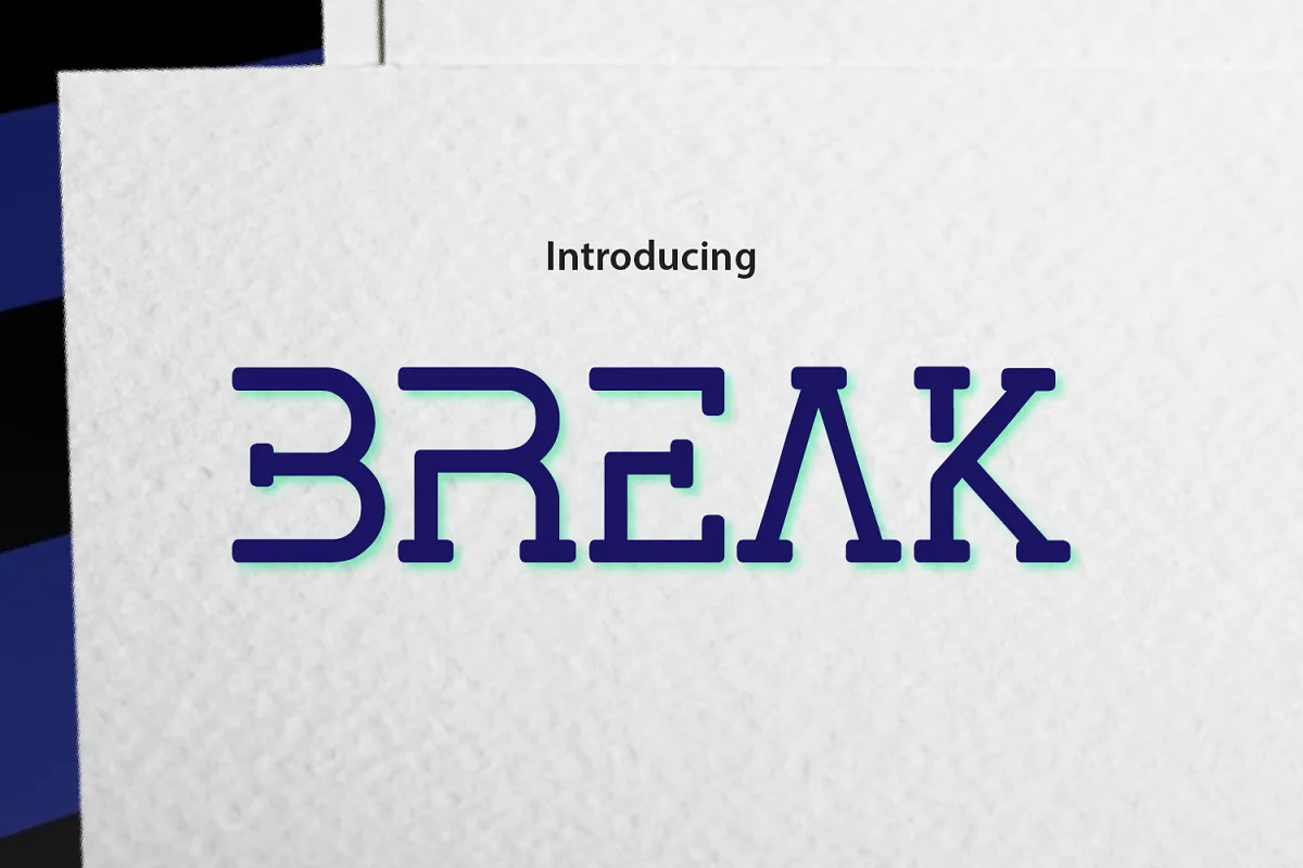 Break Font