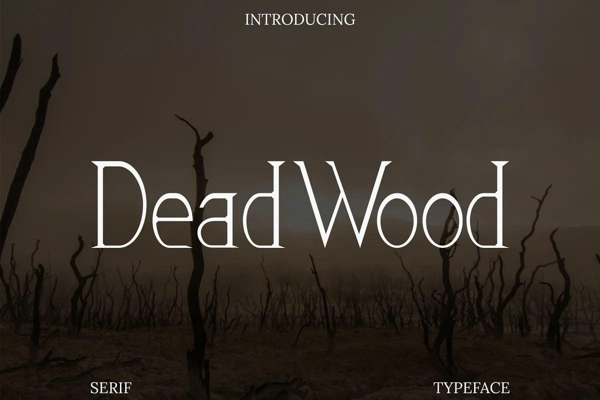 Dead Wood Serif Typeface Font