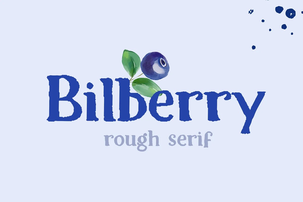 Bilberry Rough Serif Font