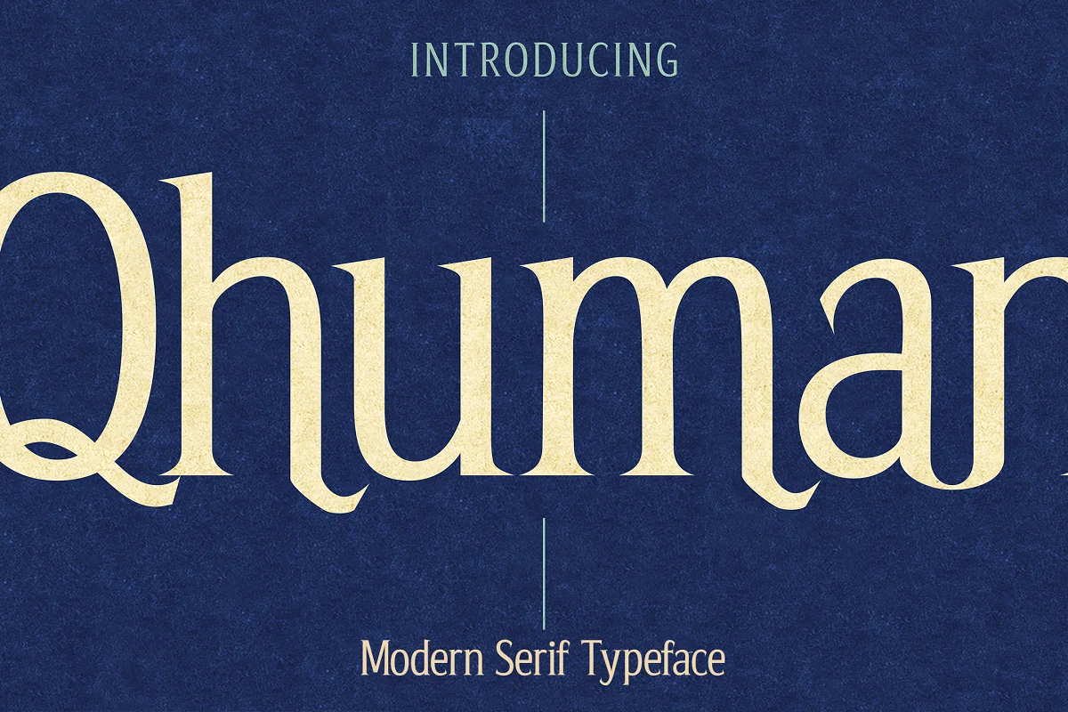 Qhuman Tall and Modern Serif Type Font