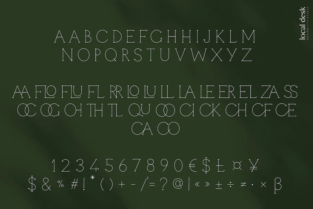 quinces font characters - Post