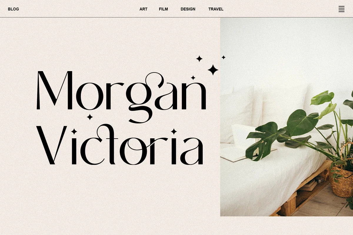 rachelya modern elegant font morgan - Post