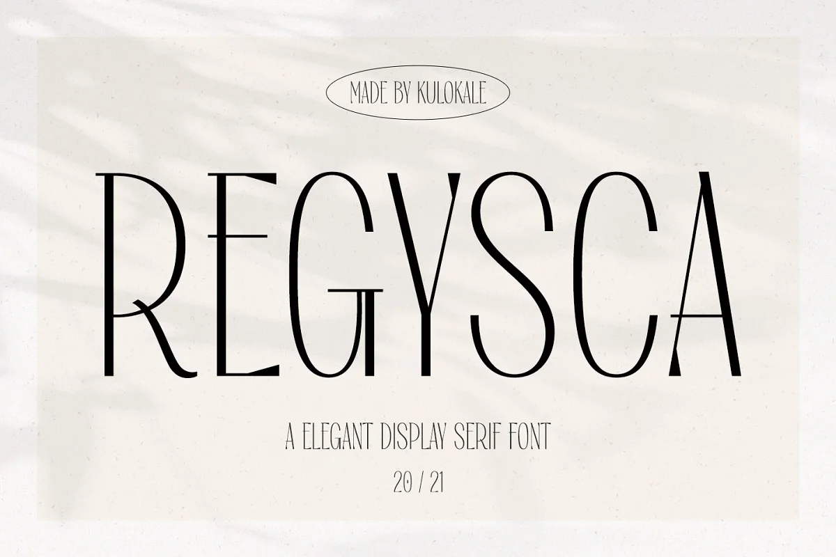 Regysca Elegant Modern Serif Font