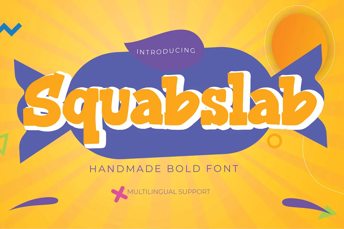 Squabslab Handmade Bold Font