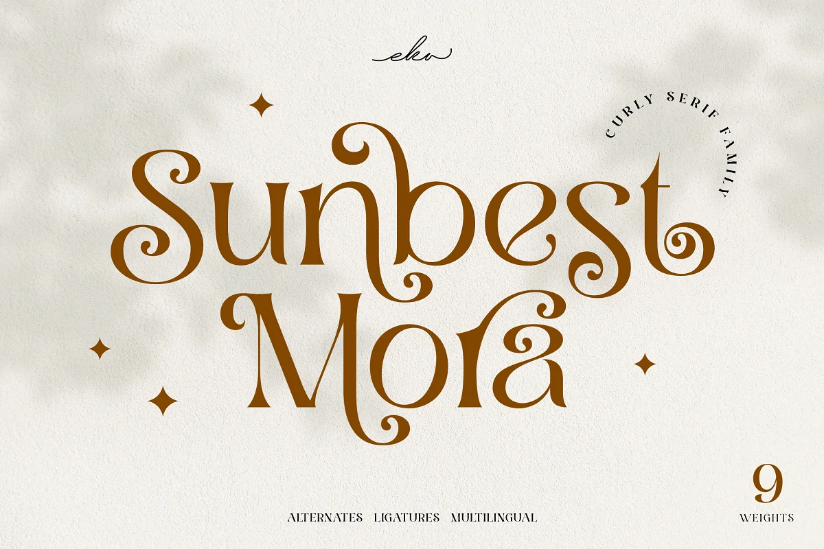 Sunbest Mora Intro Sale Font