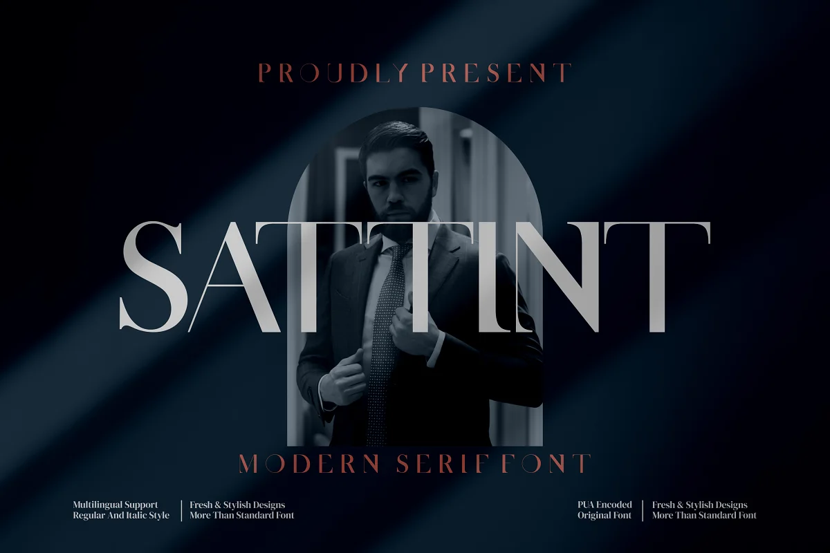 Sattint Modern Serif Font