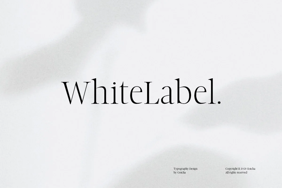 White Label Font