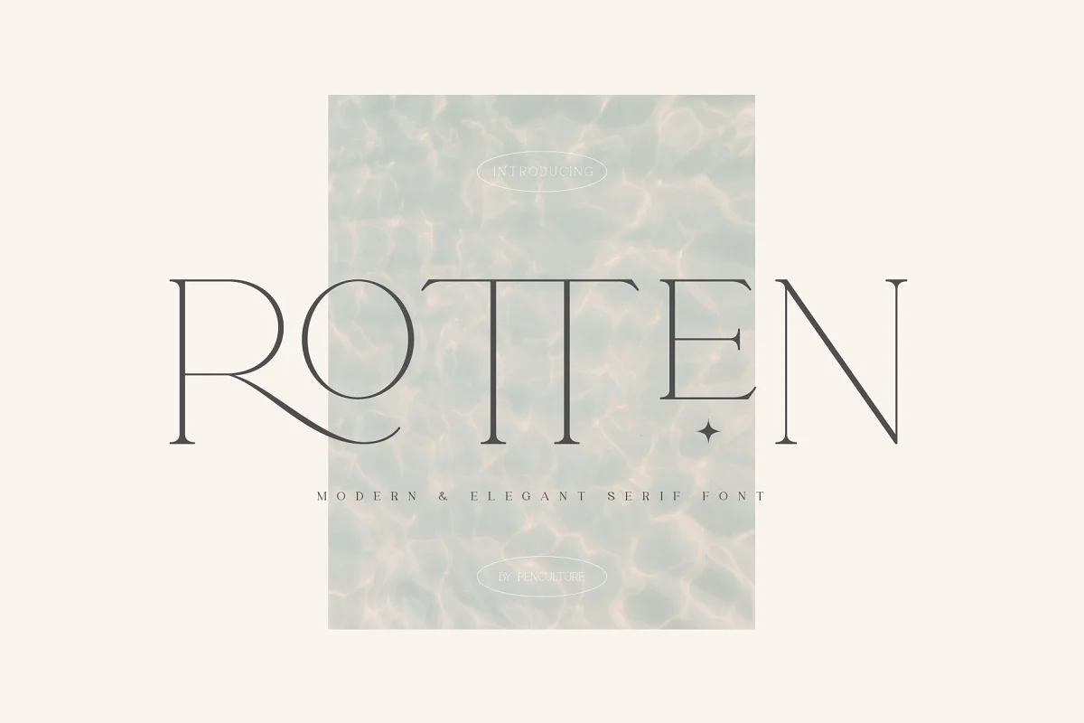 Rotten Modern And Elegant Serif Font