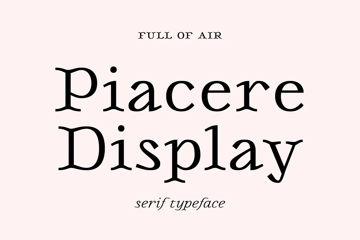 Piacere Display Serif Font