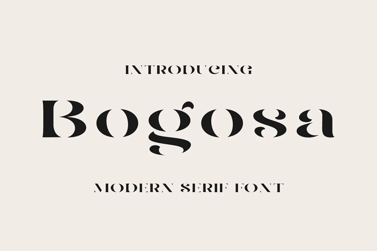 Bogosa Modern Serif Font