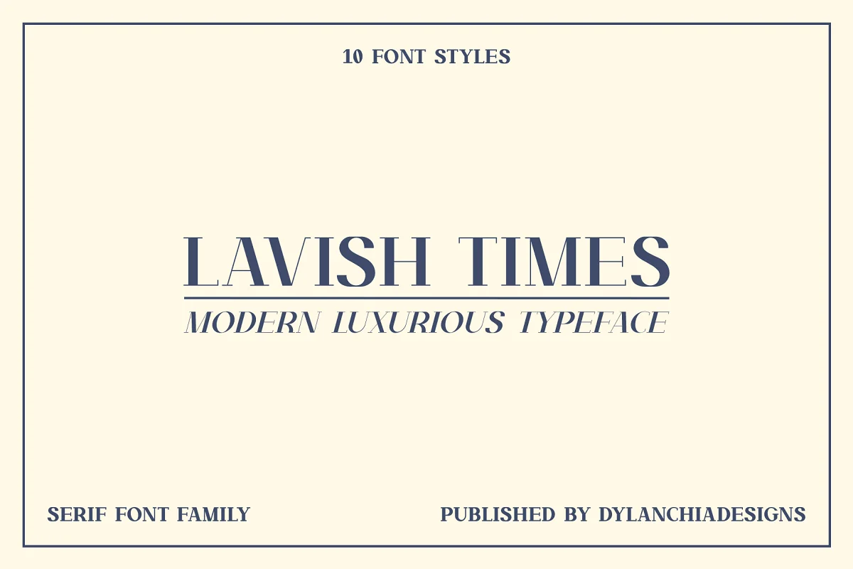 Lavish Times Serif Font