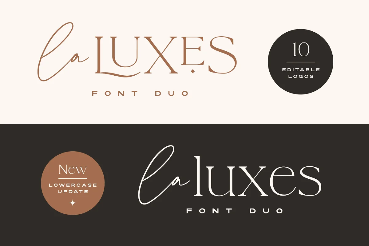 La Luxes Font Duo + Logos (Updated!) Free Available Download Now