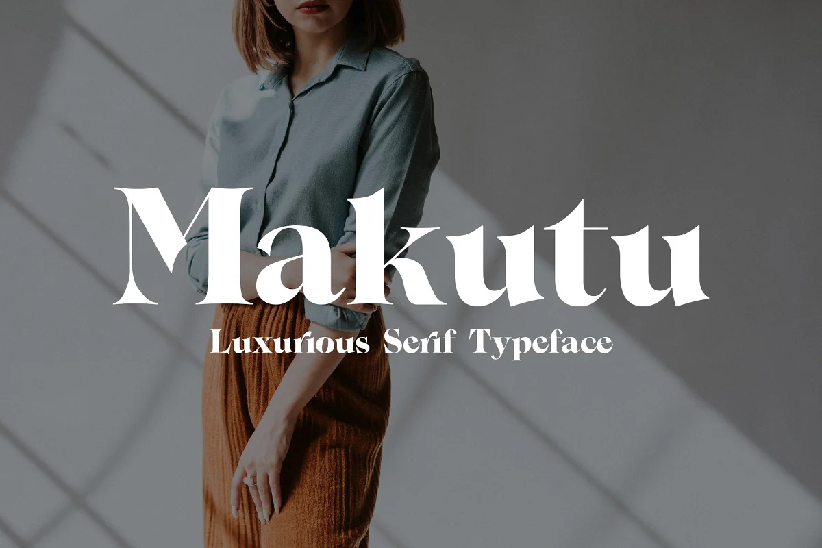 Makutu Luxurious Serif Typeface Font