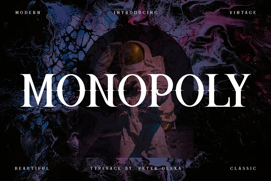 Monopoly Vintage Serif Font