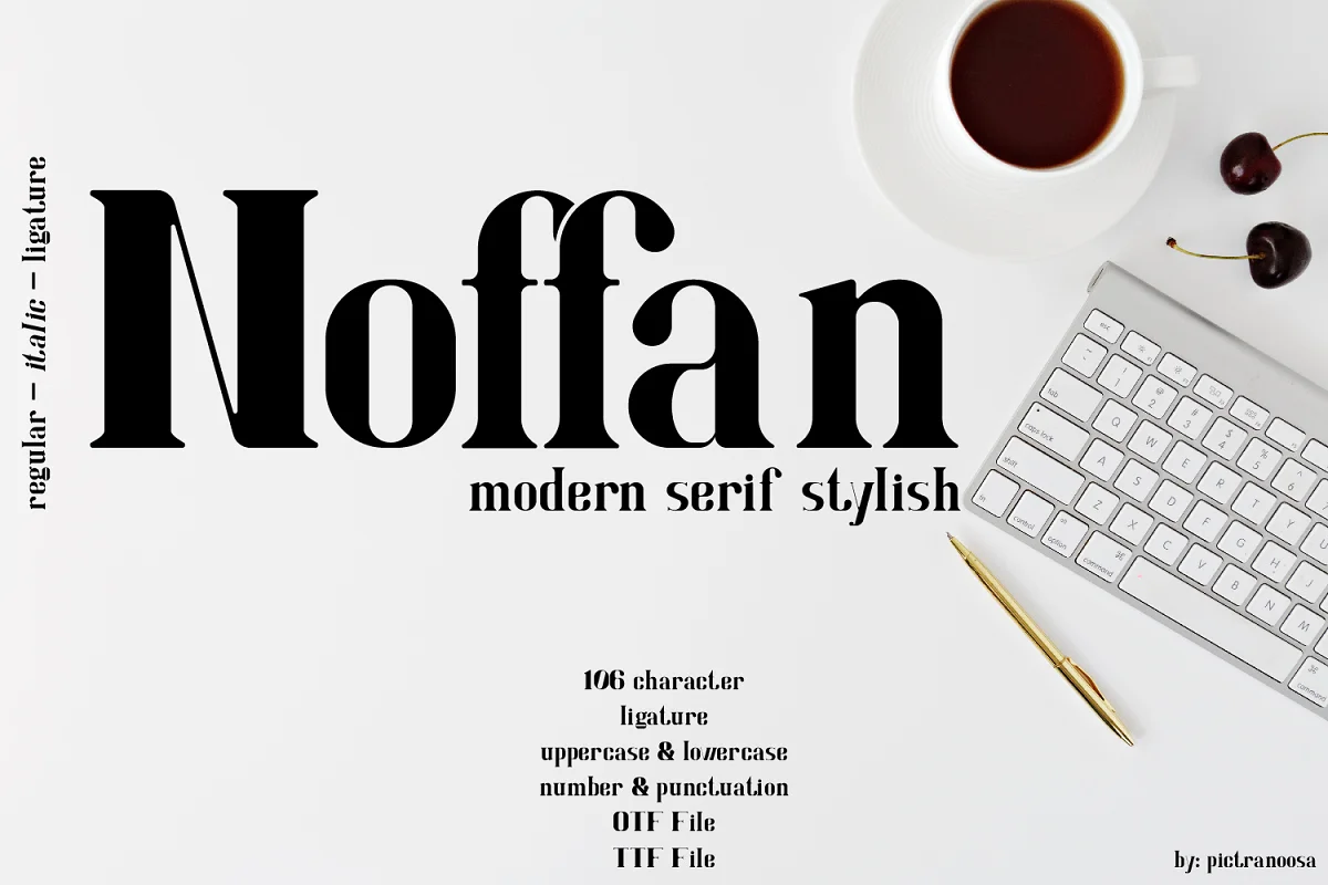 Noffan Modern Serif Font