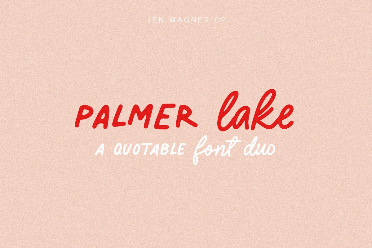 Palmer Lake | A Quotable Font Duo Available Free Download