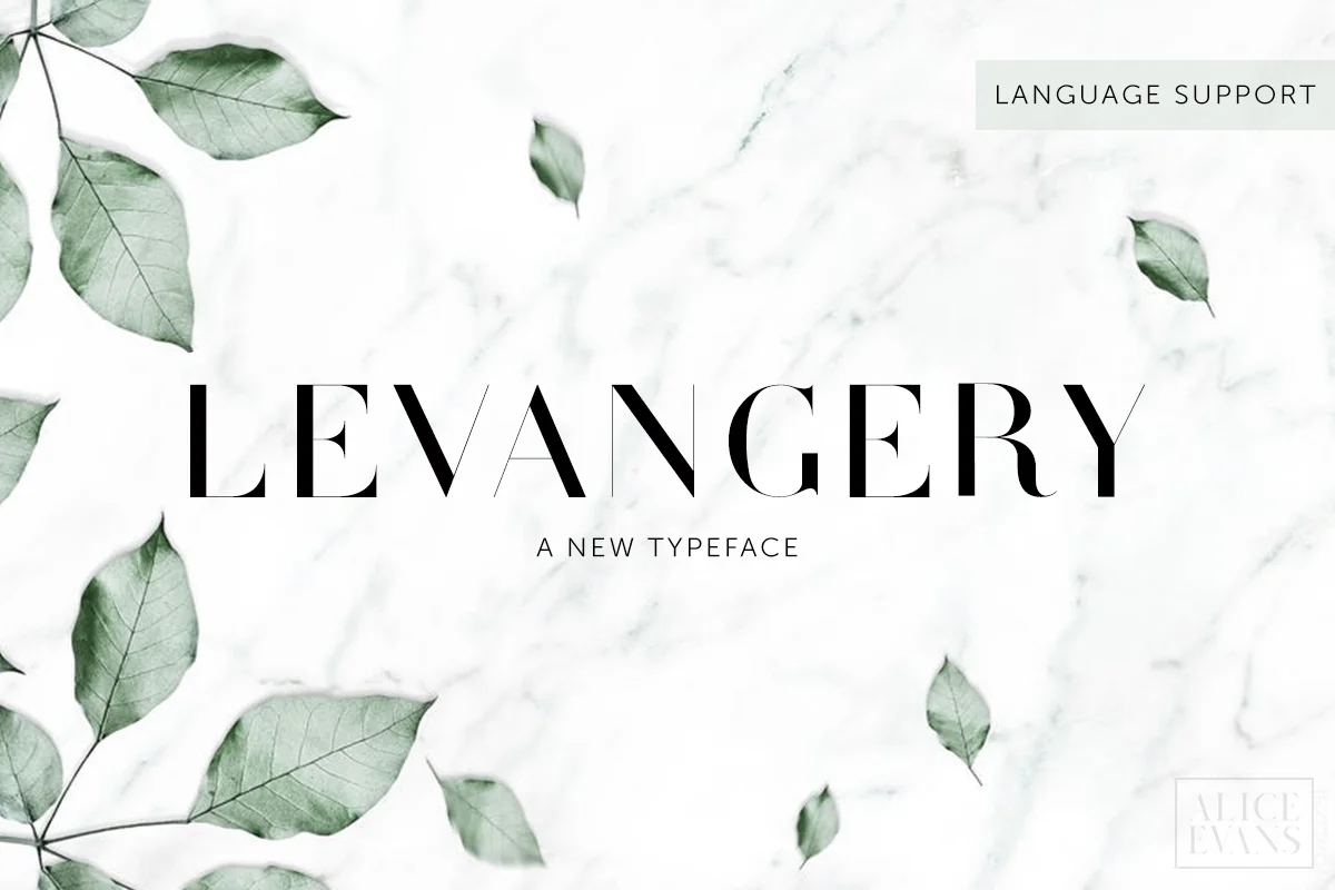 Levangery Typeface Font