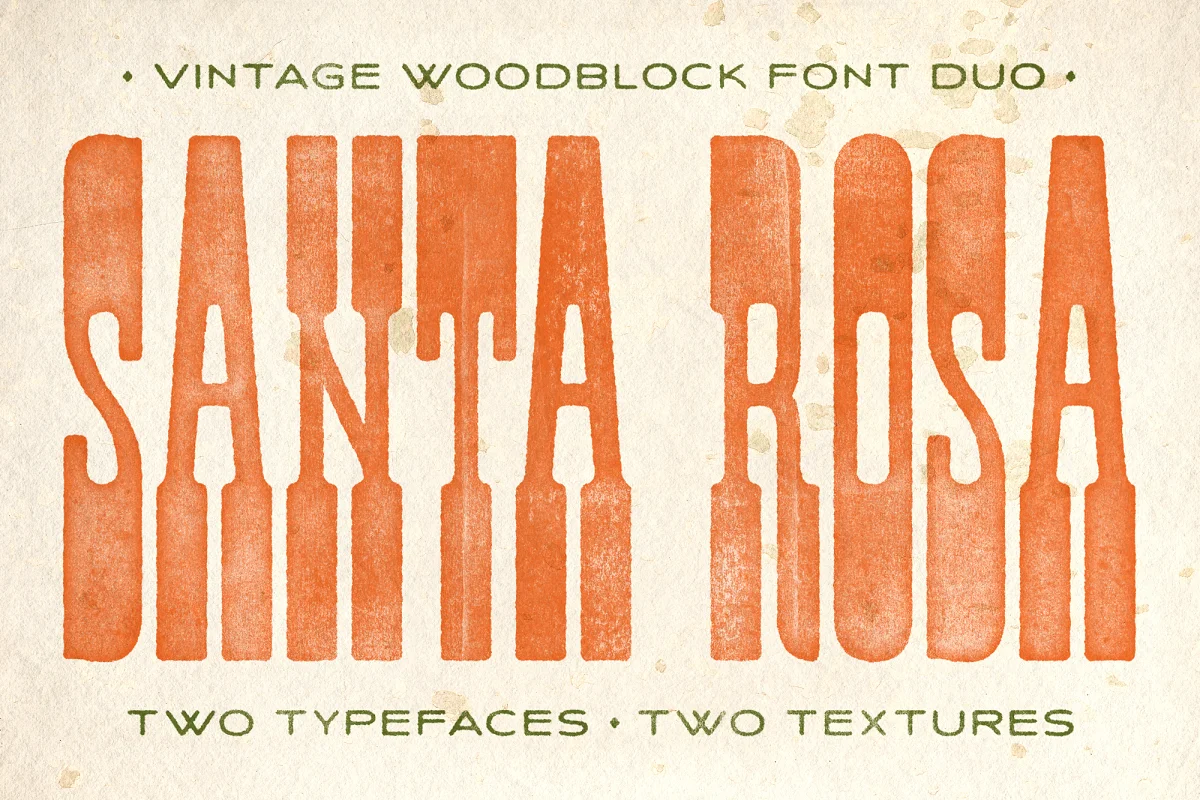 Santa Rosa Vintage Duo Font Family Free Download