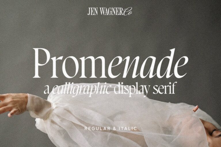 Promenade A Calligraphic Serif Font Family Free Download