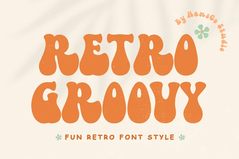 Retro Groovy Font - Post