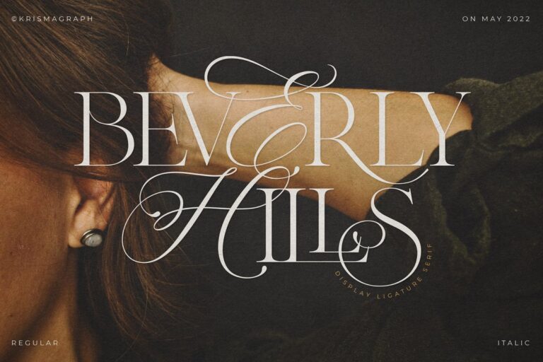 Beverly Hills Ligature Serif Font Family Free Download