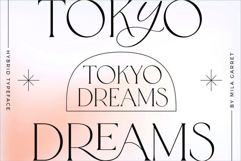 Tokyo Dreams Display Ligature Serif Font Family Free Download