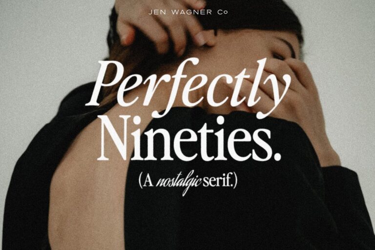 Perfectly Nineties Nostalgic Serif Font Family Free Download