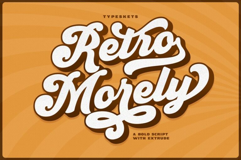 Retro Morely Bold Script Font Family Free Download