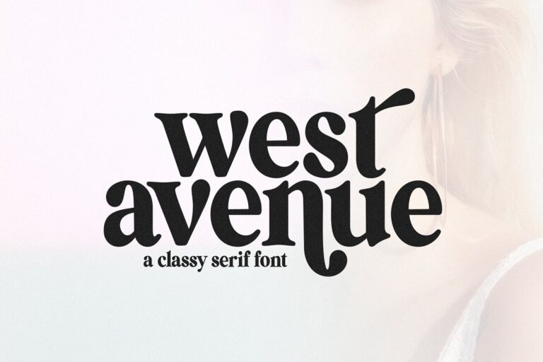 West Avenue Modern Serif Font Family Free Download