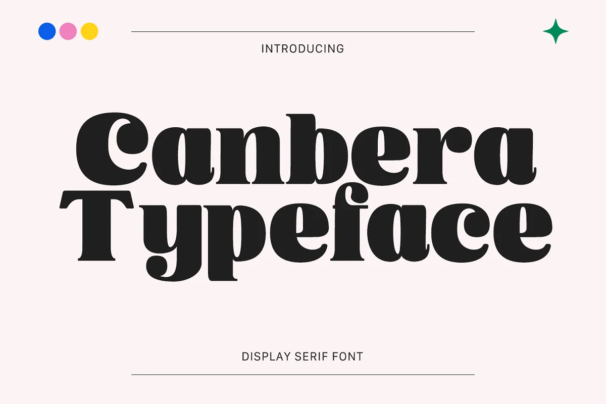 Canbera Display Typeface Font Family Free Download