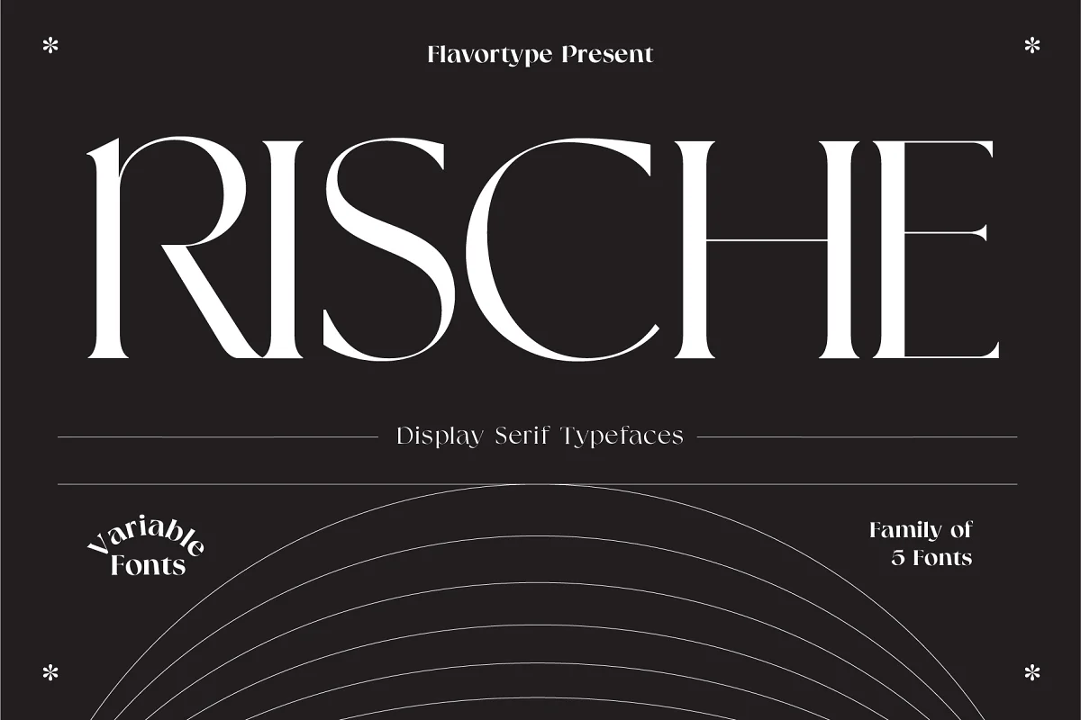 Rische Display Serif Variable Font Family Free Download
