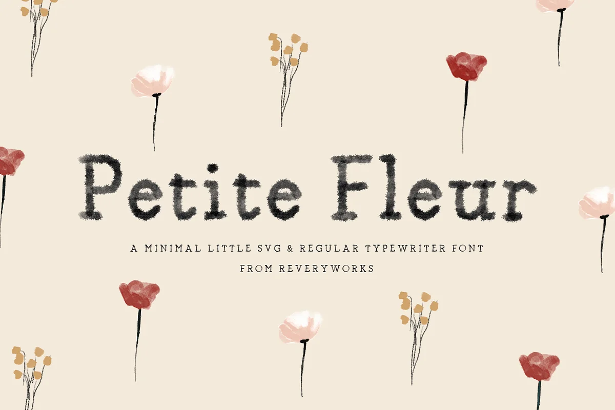 Petite Fleur SVG Regular Font Family Free Download