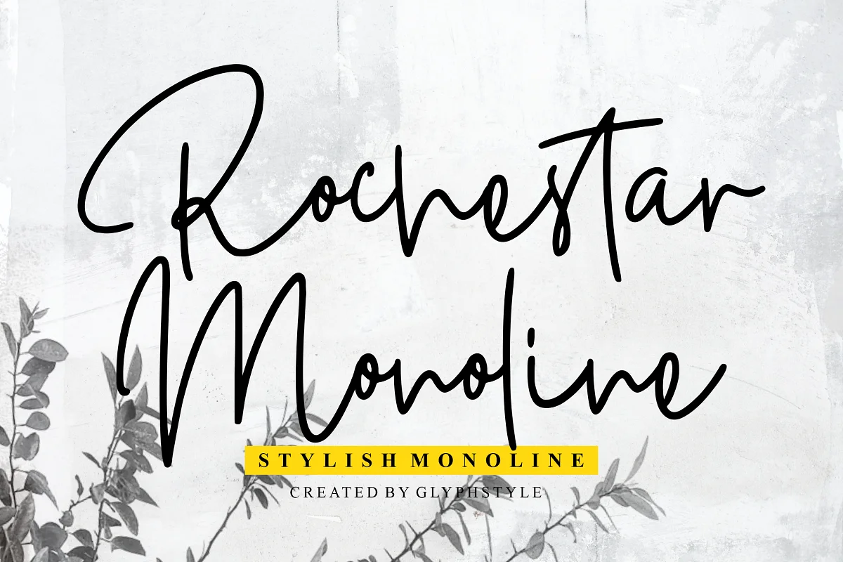 Rochestar Stylish Monoline Font Family Free Download