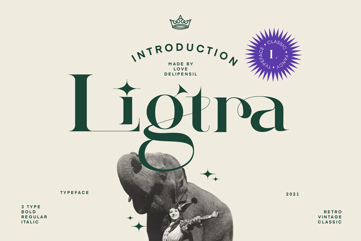 Ligtra Modern Serif Typeface Font Family Free Download