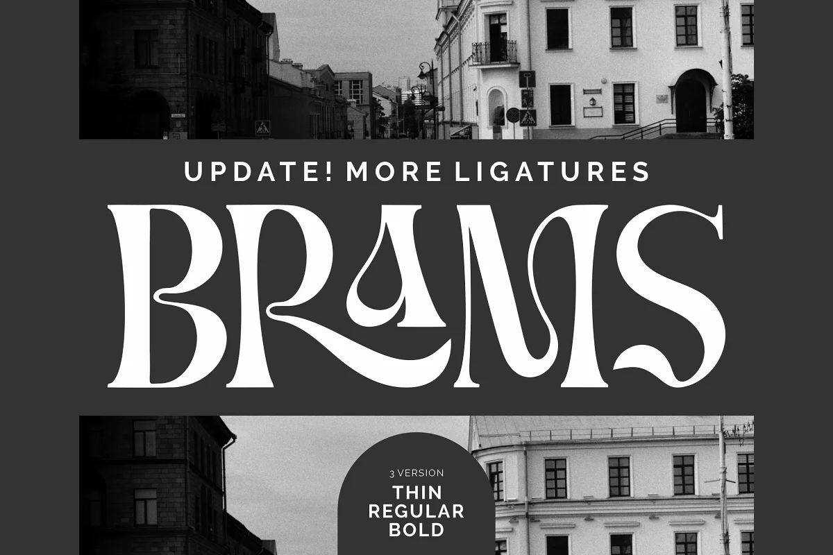 BRAMS Display Serif UPDATED Font Family Free Download