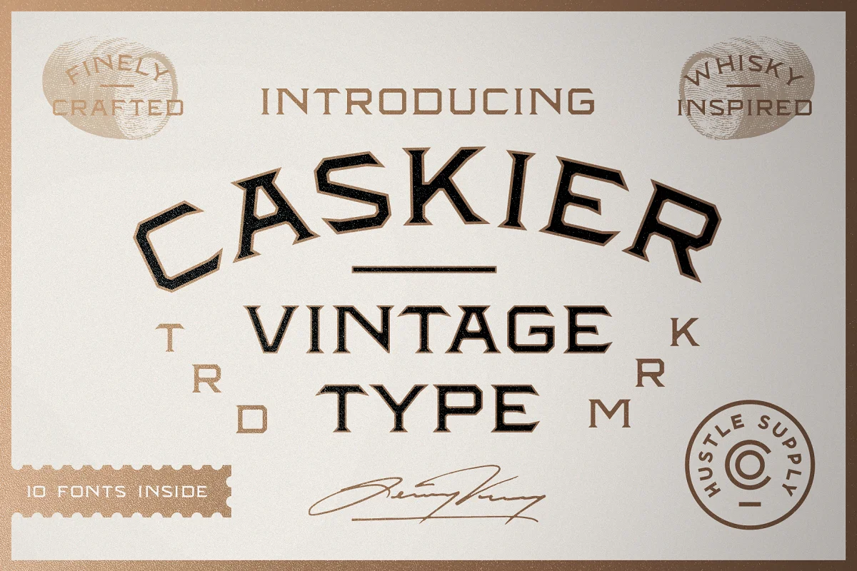 CASKIER Files Font Family Free Download