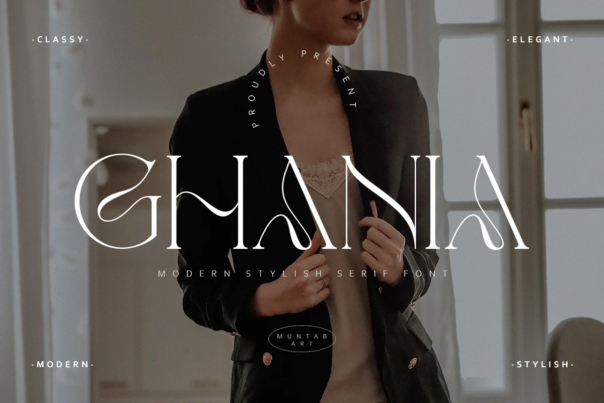 Ghania Modern Stylish Font Family Free Download
