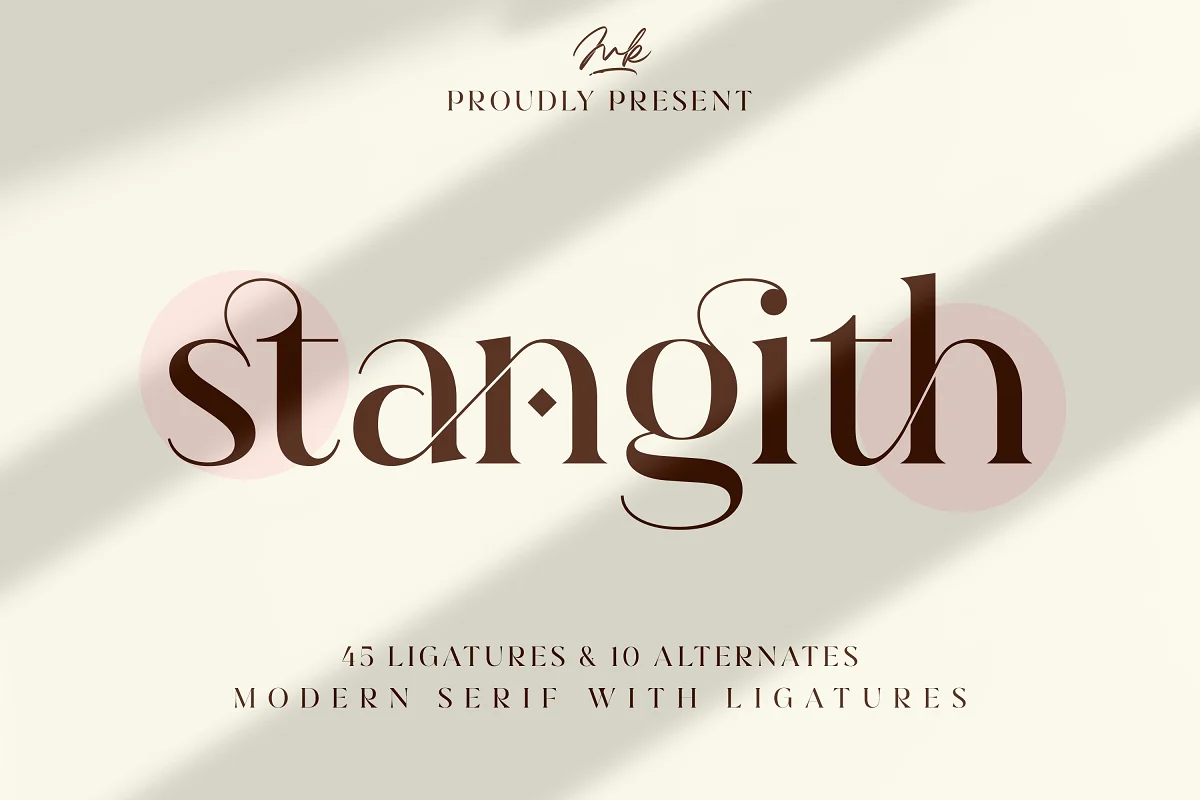 Stangith modern display serif Font Family Free Download