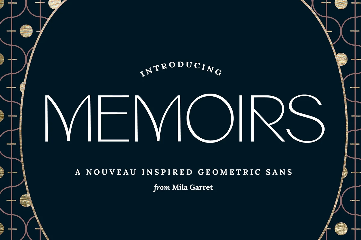 Memoirs Sans Modern Logo Font Family Free Download